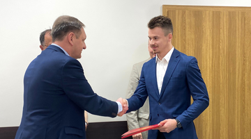 29-04-2024 Przyznanie Stypendium im. prof. Kazimierza Lutka dla studentów kierunku RPW